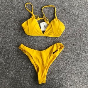 Yellow bikini